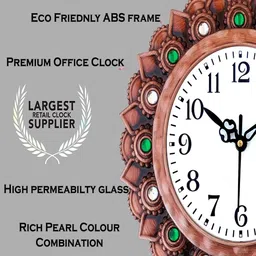 Grabbasket Brown Circular Wall Clock image 2