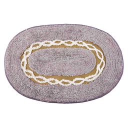 Kuber Industries Assorted Cotton Oval Anti-Skid Doormat-19