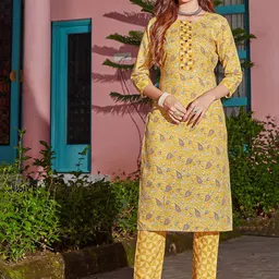 Moda Rapido Women Paisley Printed Regular Kurta with Trousers-image-71