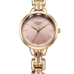 Titan Raga Showstopper Women Dial & Bracelet Style Straps Analogue Watch 95352WM01-18