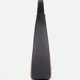ZOUK Checked Printed Half Moon Shoulder Bag image 4