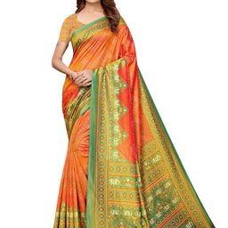 KALINI Women Bandhani Printed Patola Saree-22