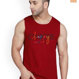 SLOWLORIS Pack Of 2 Printed Gym Vests VSL26 CMB(CHS MAROON)(OVRTNK RUST)-image-92