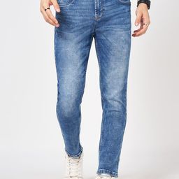 SF JEANS by Pantaloons Men Slim Fit Mildly Distressed Heavy Fade Jeans-image-92