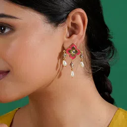 TEEJH Contemporary Drop Earrings-87
