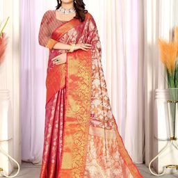 Jhilmil Fashion Woven Design Zari Pure Silk Kanjeevaram Saree-image-31