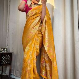 bigben textile Woven Design Zari Banarasi Saree-image-65
