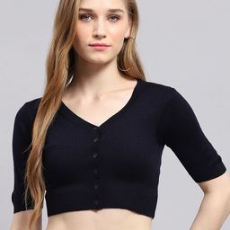 Monte Carlo Women Woollen Crop Cardigan-image-38
