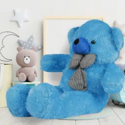 4 Feet Long (Standing) Cute Soft Blue Teddy Bear - 120.037 cm-image-44