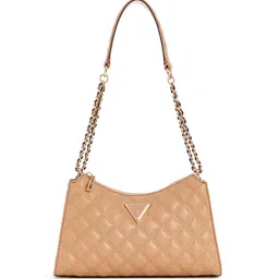 GUESS Textured PU Structured Shoulder Bag with Quilted image 4