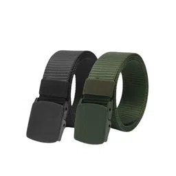 Niddleman Men Pack Of 2 Textured Belts-picture-17