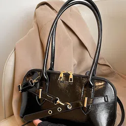 LULU & SKY PU Bowling Handheld Bag image 5