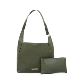 VOYAGER PARIS Textured Leather Structured Shoulder Bag-image-13