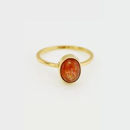 GenZcomplex Gold-Plated Brass Quartz Finger Ring-image-78
