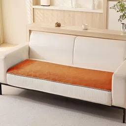 HOUSE OF QUIRK Three Seater Leaf Pattern Chenille Fabric Stretch Seat Sofa Mat-image-93