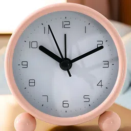 UMAI Pink & White Traditional Alarm Clock-35