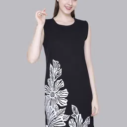 BAESD Floral Printed A-Line Mini Dress-image-66