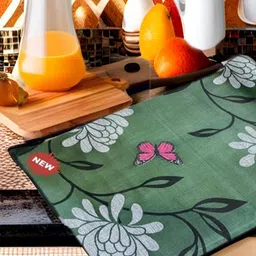 REVEXO Pink & Green Printed Water-Resistant Shelf Liner-1