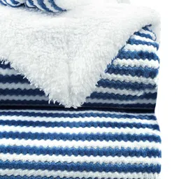 bsb home Blue & White Heavy Winter 500 GSM Single Bed Blanket-image-65
