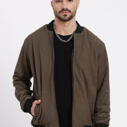 SHOWOFF Men Acrylic Windcheater Bomber Jacket-image-72