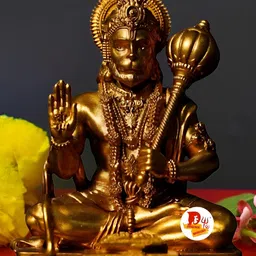 DARIDRA BHANJAN Gold-Toned Religious Idol Showpiece-image-90
