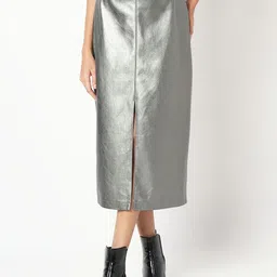 Vero Moda Front Slit Straight Midi Skirt-image-32