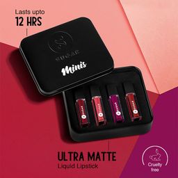 SUGAR Set of 4 Smudge Me Not Liquid Mini Lipstick 1.1 ml Each - Bold image 4