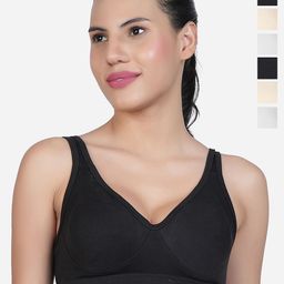 SHYAM SONS FLAIR Women Pack of 6 Full Coverage Non Padded Seamless Sports Bra-picture-42
