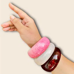 UnfoldSelf Set Of 3 Resin Bangle-21