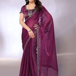FABMORA Embellished Beads and Stones Saree-picture-7
