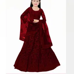 Girls Lehenga Choli with Dupatta Set-image-14