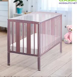 Polyester Kids Washable Baby Crib|124cmX64.5cmX91cm Encrypted Toddler Crib Safety Mosquito Net-17