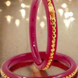 Tanvi J Plastic Gold-Plated Bangles-image-45