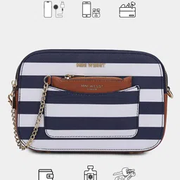 MINI WESST Printed PU Structured Sling Bag image 4