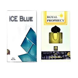 RAVIOUR LIFESTYLE Set Of 2 Ice Blue & Royal Prophecy 100% Natural Roll On Attar -8 ml Each-22