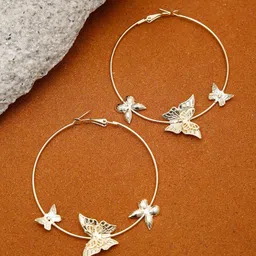 YouBella Gold Plated Contemporary Hoop Earrings-image-39