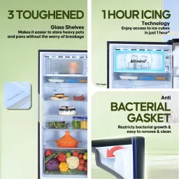 haier 190 L Direct Cool Single Door 5 Star Refrigerator with Base Drawerwith ,Large Storage Space1 Hour Icing Technology image 3
