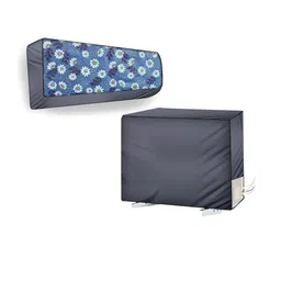 The Furnishing Tree Split AC Cover set of Indoor and Outdoor Unit used for 1 Ton Daikin CTKL35 Flor-image-100