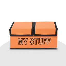 Kuber Industries Orange Set of 2 Regular Multi-Utility Organisers image 2