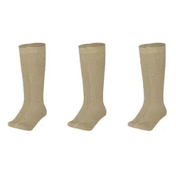 MUKHAKSH Men Pack Of 3 Cotton Knee Length Socks-image-40