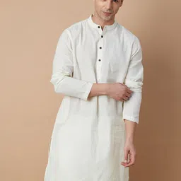 Melange by Lifestyle Men Solid Kurta-picture-17