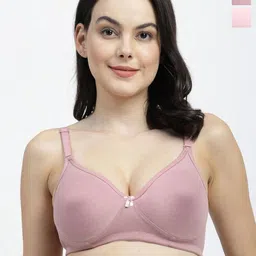SHYAM SONS FLAIR Pack Of 2 Full Coverage Solid Bra-4