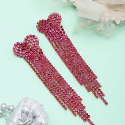 KPOP Gold-Plated Rhinestone Contemporary Drop Earrings-image-27