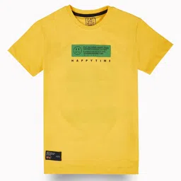 Gini and Jony Boys Printed Applique T-shirt-image-57