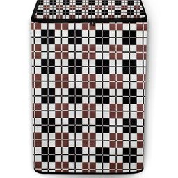 The Furnishing Tree Washing Machine Cover Checkered Pattern Grey Compatible for Whirlpool 10.5 Kg F-image-98