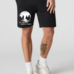 FABSTIEVE Men Graphic Printed Mid-Rise Cotton Shorts-image-54