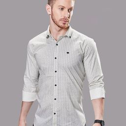 ALMATY Men Comfort Slim Fit Opaque Striped Casual Shirt-image-30