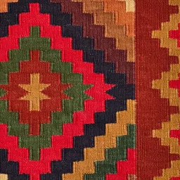 Fabindia Brown & Red Printed 1300 GSM Dhurries-15
