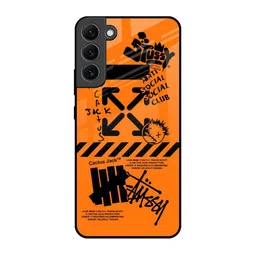 QRIOH Typography Printed Samsung Galaxy S22 Plus Back Case Mobile Accessories-1