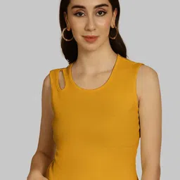 Friskers Keyhole Neck Cotton Crop Top-image-88